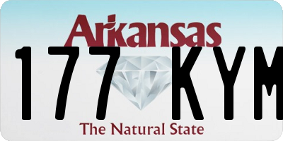 AR license plate 177KYM