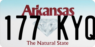 AR license plate 177KYQ
