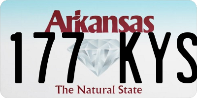 AR license plate 177KYS