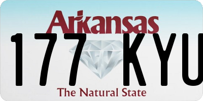 AR license plate 177KYU