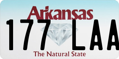 AR license plate 177LAA