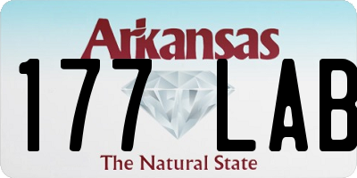 AR license plate 177LAB