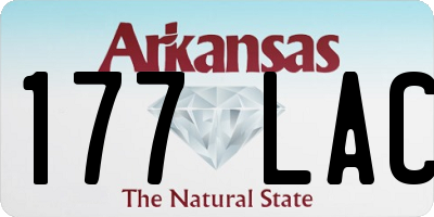 AR license plate 177LAC