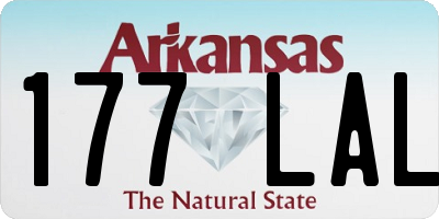 AR license plate 177LAL