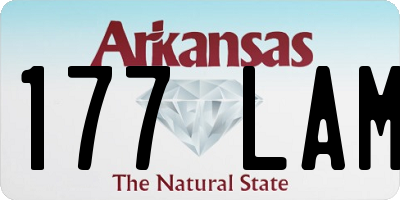 AR license plate 177LAM