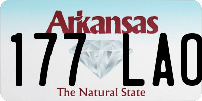 AR license plate 177LAO