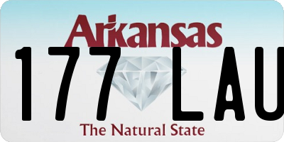 AR license plate 177LAU