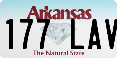 AR license plate 177LAV