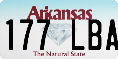 AR license plate 177LBA