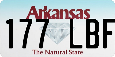 AR license plate 177LBF