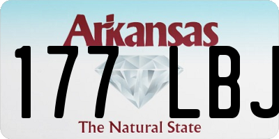 AR license plate 177LBJ