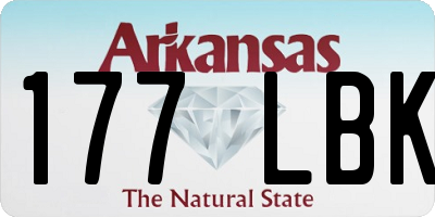 AR license plate 177LBK