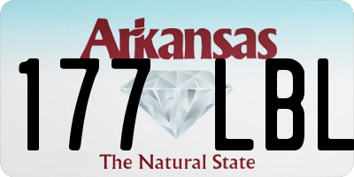 AR license plate 177LBL