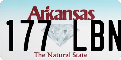 AR license plate 177LBN