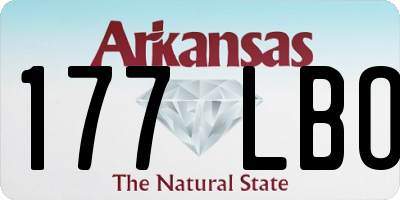 AR license plate 177LBO
