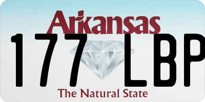 AR license plate 177LBP