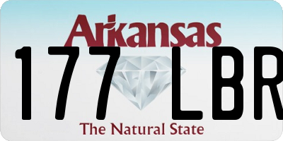 AR license plate 177LBR