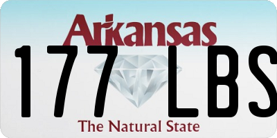 AR license plate 177LBS