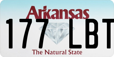 AR license plate 177LBT