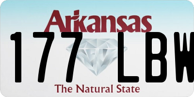 AR license plate 177LBW