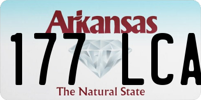 AR license plate 177LCA