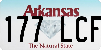 AR license plate 177LCF