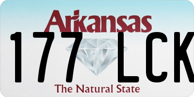 AR license plate 177LCK