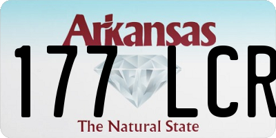 AR license plate 177LCR
