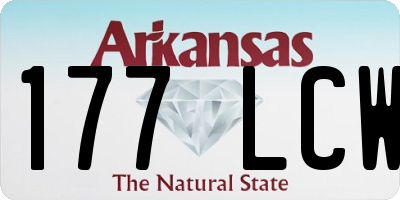 AR license plate 177LCW