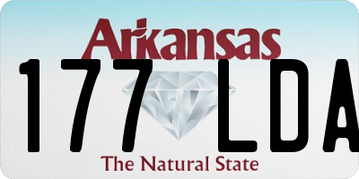 AR license plate 177LDA