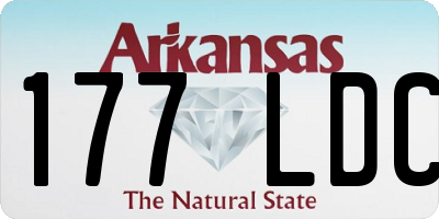 AR license plate 177LDC