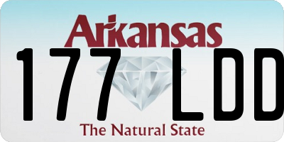 AR license plate 177LDD