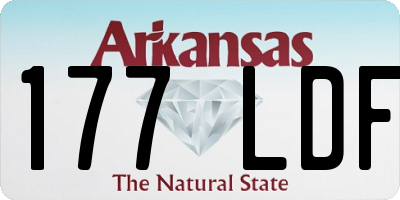 AR license plate 177LDF