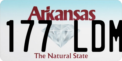 AR license plate 177LDM
