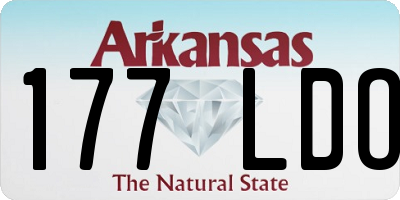 AR license plate 177LDO