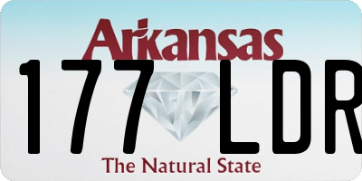 AR license plate 177LDR