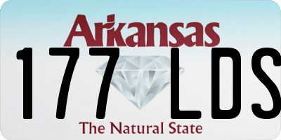AR license plate 177LDS