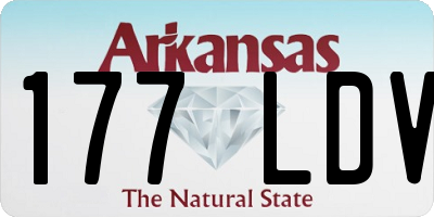 AR license plate 177LDV