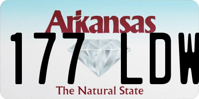 AR license plate 177LDW