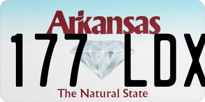 AR license plate 177LDX