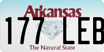 AR license plate 177LEB