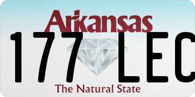 AR license plate 177LEC