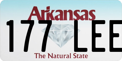 AR license plate 177LEE
