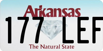 AR license plate 177LEF
