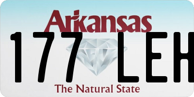 AR license plate 177LEH