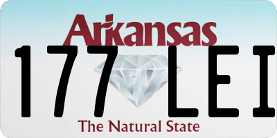 AR license plate 177LEI