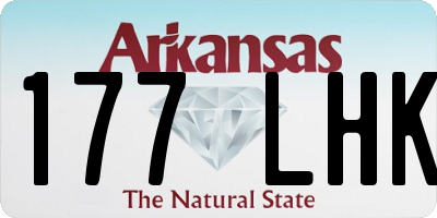 AR license plate 177LHK