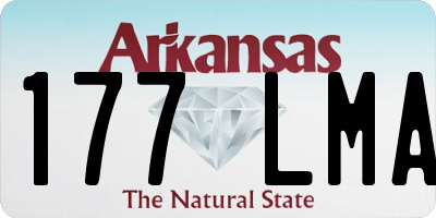AR license plate 177LMA