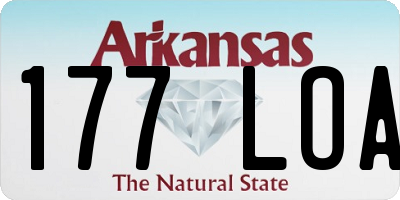 AR license plate 177LOA
