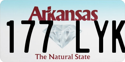 AR license plate 177LYK